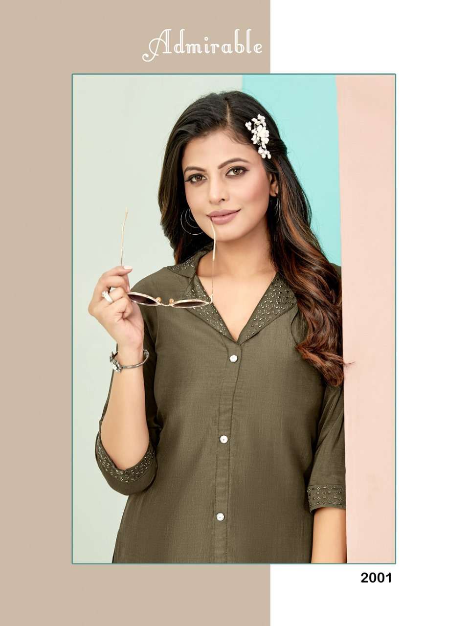 SOPHIA VOL 2 CHINON FABRIC AFGANI STYLIST HANDWORK CO ORD SET BY S3FOREVER BRAND 2001 C
